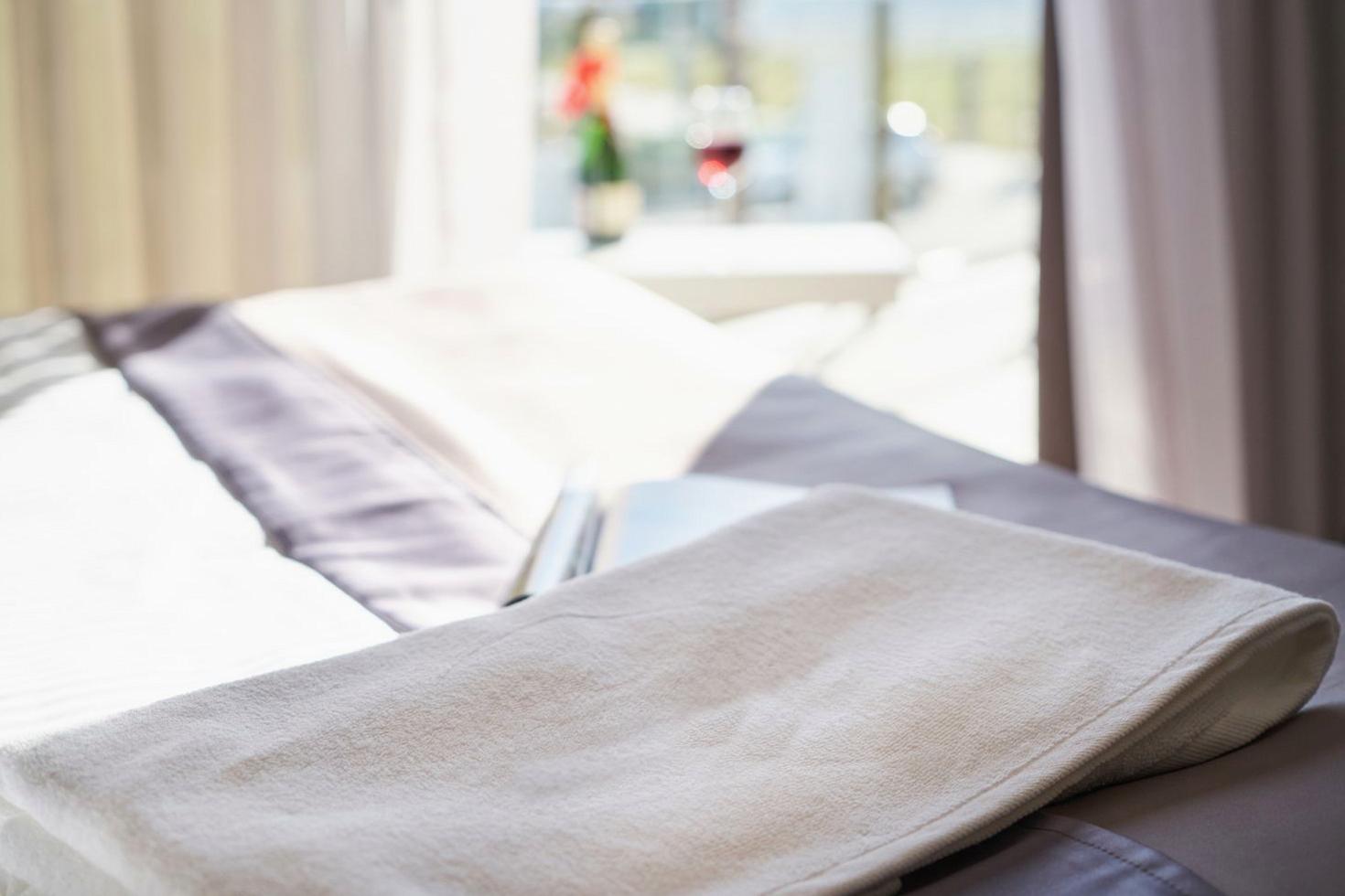 Modern hotel room amenities